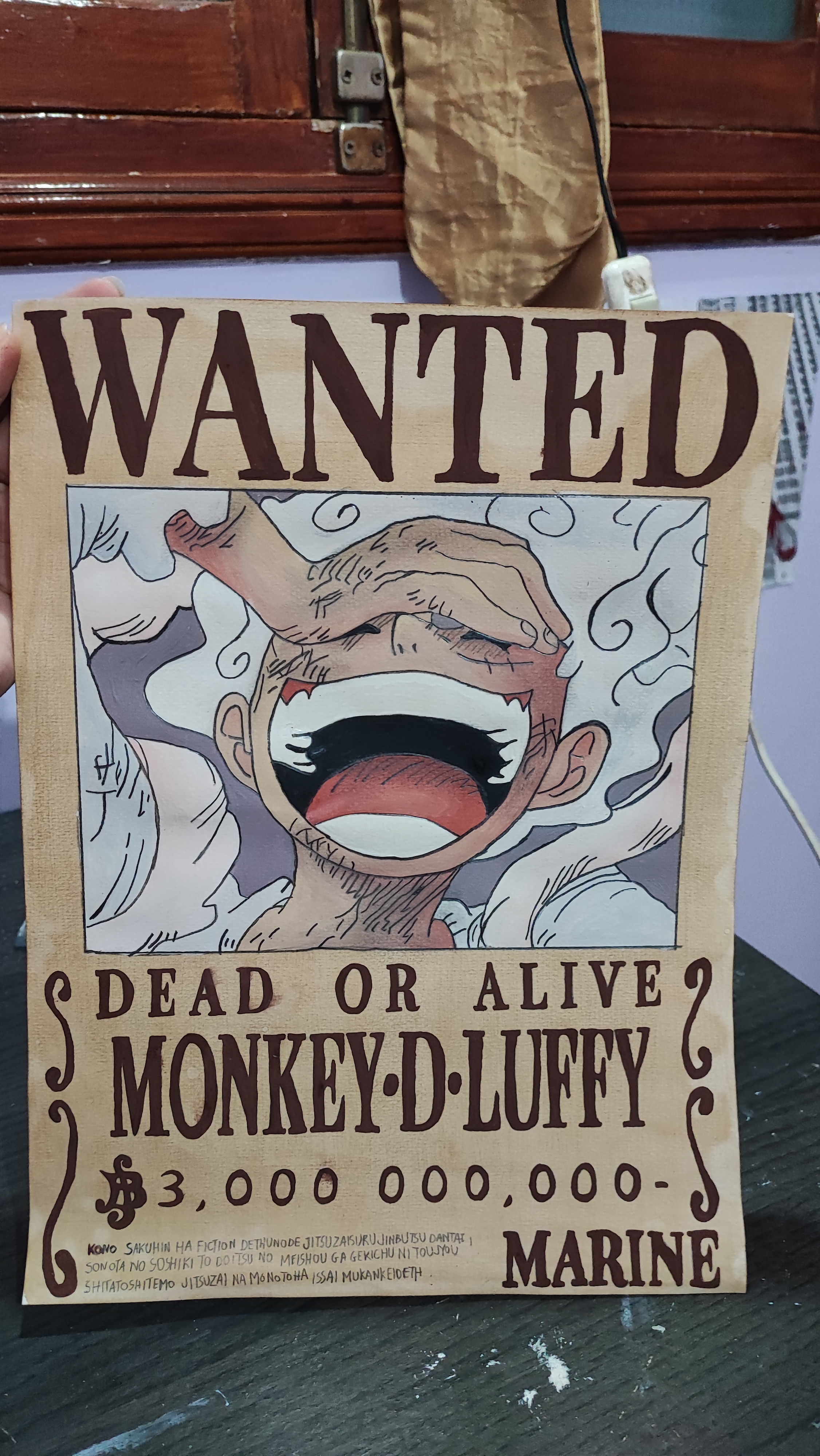 Luffy gear fifth wanted poster