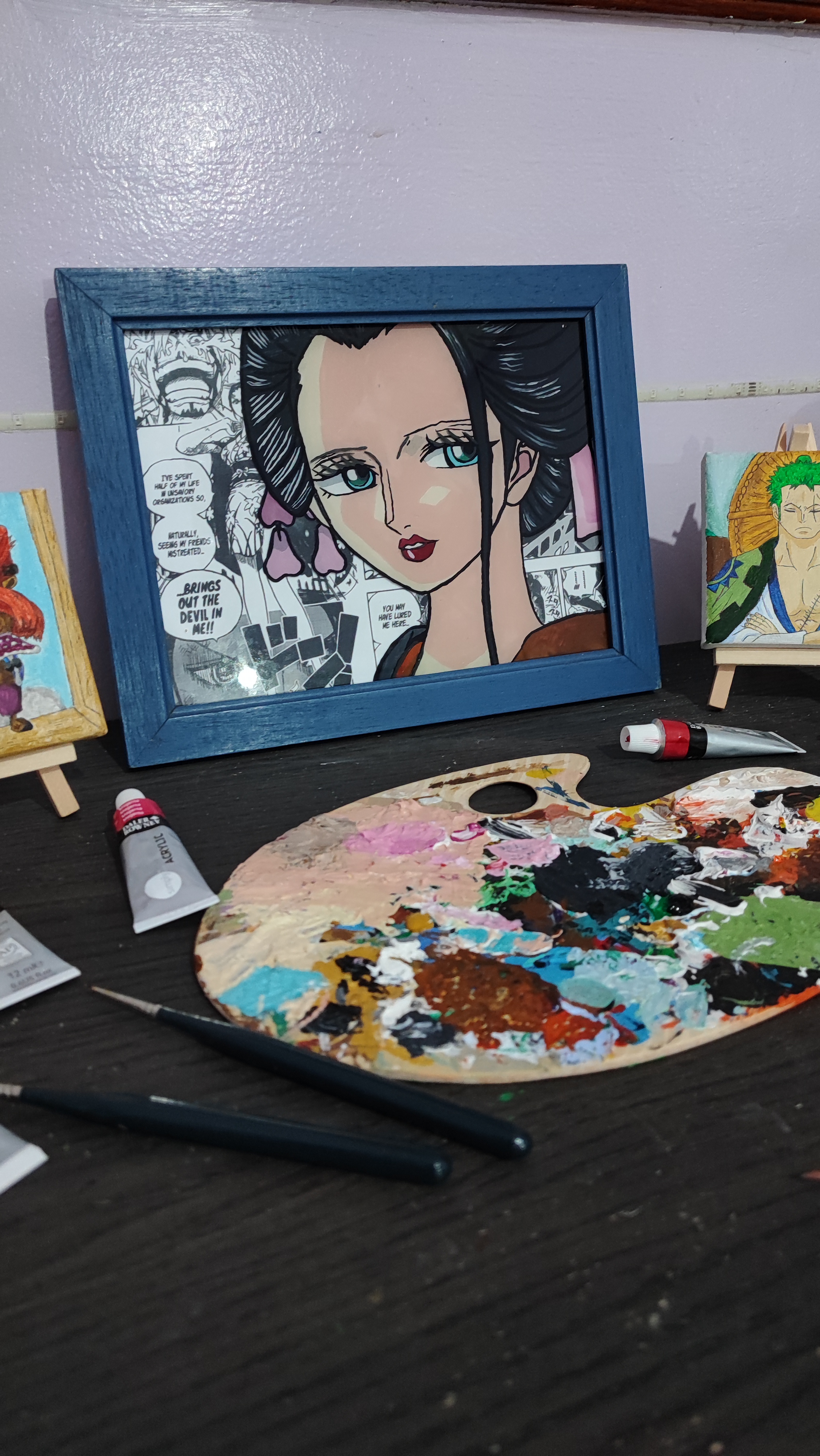 Nico Robin on glass